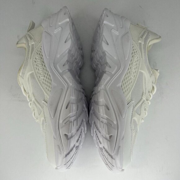 Womens Ivory Low Top Mesh Lace Up Athletic Sneakers Size 9 Running Shoes - Picture 7 of 10